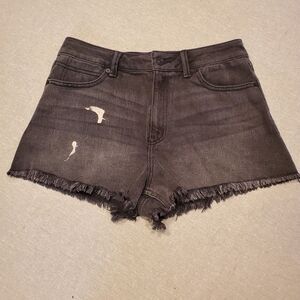 Happily Gray Faded Black Paint Splashed Cutoff Style Shorts in Size 9/29